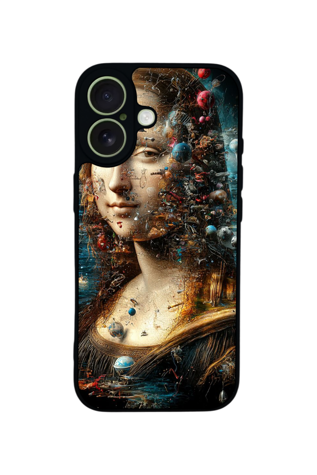 iPhone 17 Uyumlu Monalisa Tasarımlı Glossy Premium Kılıf