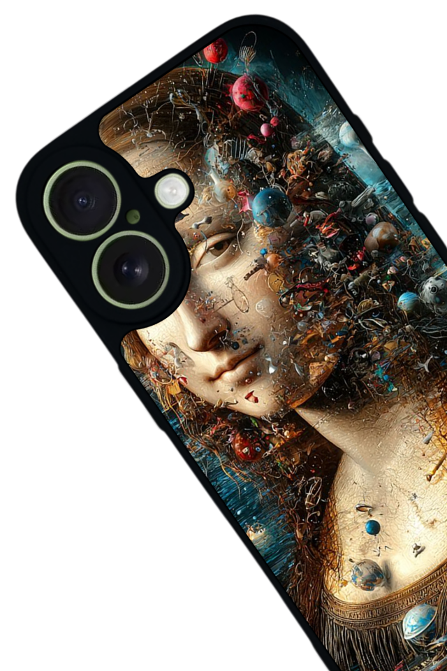 iPhone 17 Uyumlu Monalisa Tasarımlı Glossy Premium Kılıf