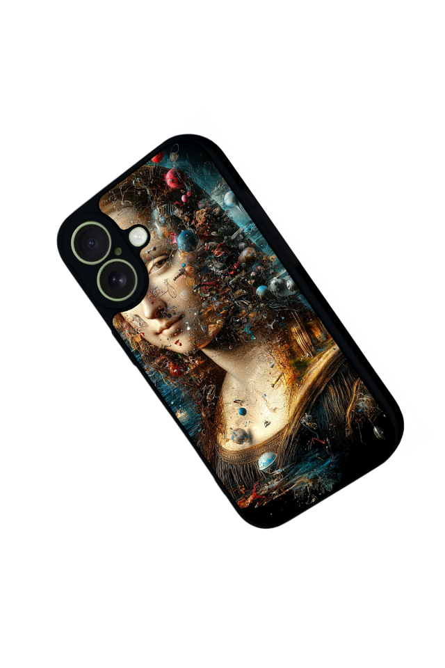 iPhone 17 Uyumlu Monalisa Tasarımlı Glossy Premium Kılıf