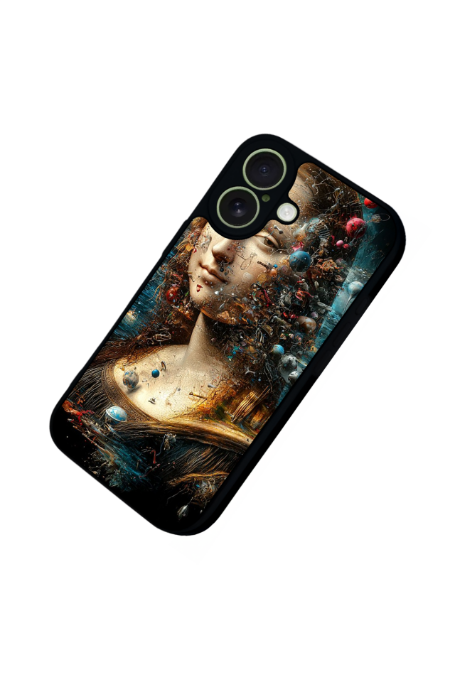 iPhone 17 Uyumlu Monalisa Tasarımlı Glossy Premium Kılıf