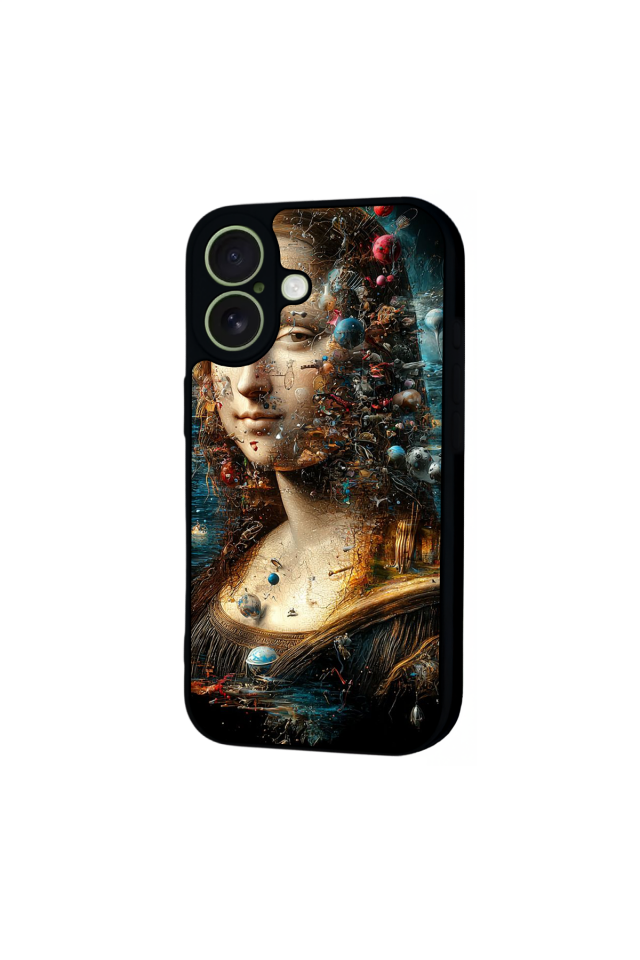 iPhone 17 Uyumlu Monalisa Tasarımlı Glossy Premium Kılıf