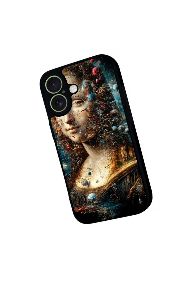 iPhone 17 Uyumlu Monalisa Tasarımlı Glossy Premium Kılıf