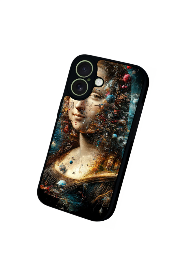 iPhone 17 Uyumlu Monalisa Tasarımlı Glossy Premium Kılıf