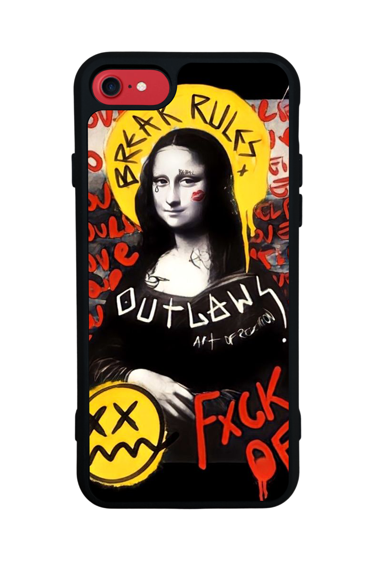 iPhone 7 Uyumlu Monalisa Tasarımlı Glossy Premium Kılıf