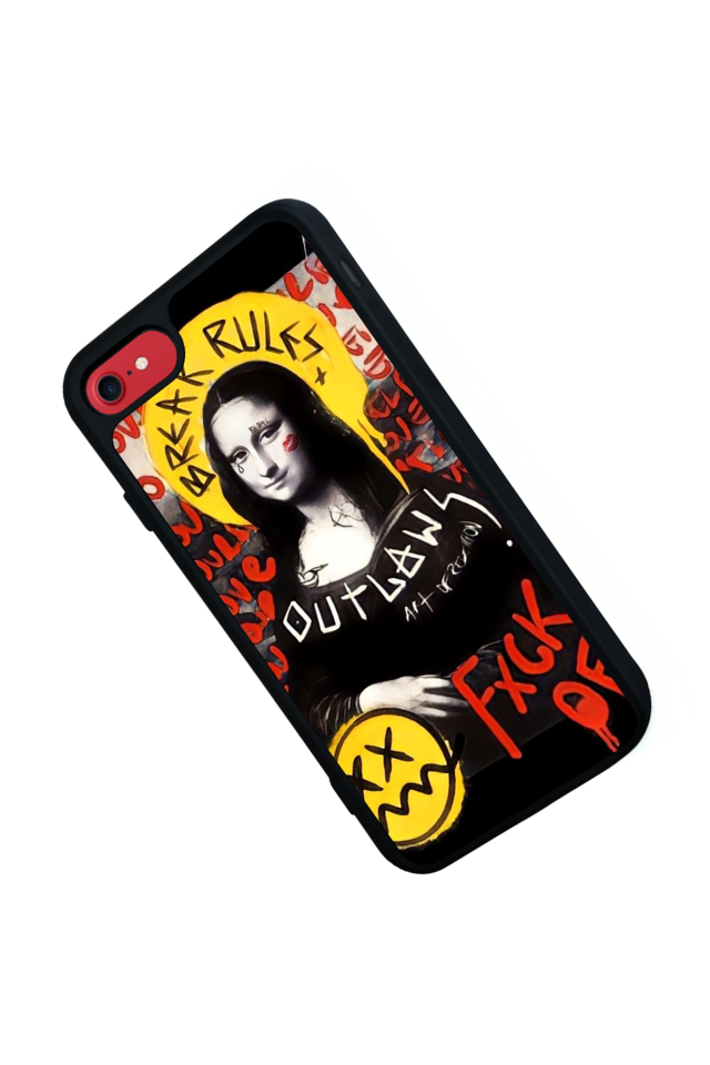 iPhone 7 Uyumlu Monalisa Tasarımlı Glossy Premium Kılıf
