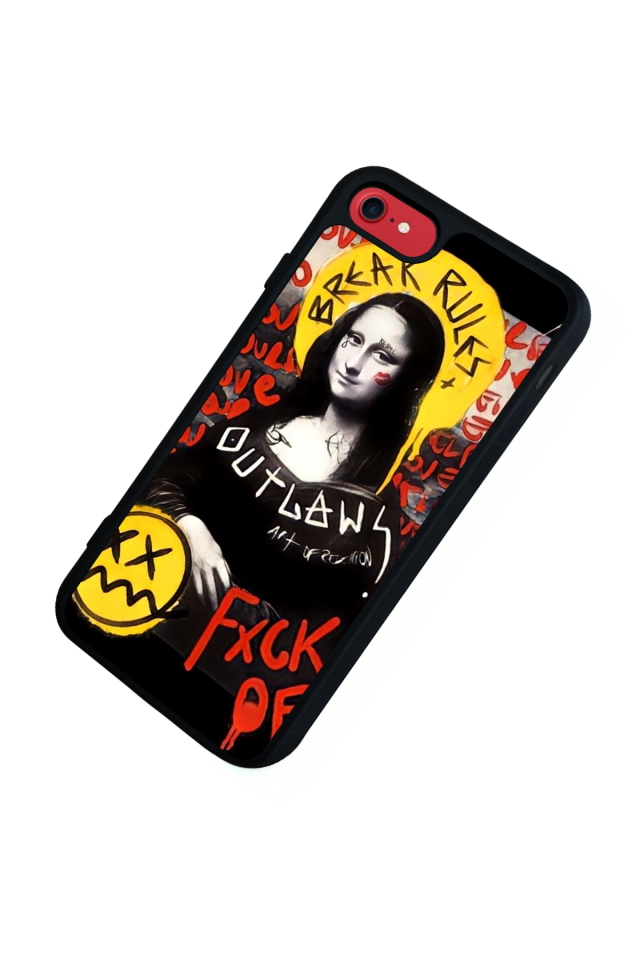 iPhone 7 Uyumlu Monalisa Tasarımlı Glossy Premium Kılıf