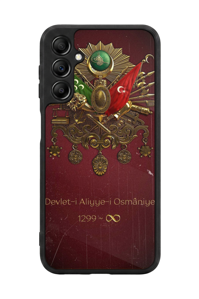 Samsung Galaxy A14 Uyumlu Osmanli Tugrasi Tasarımlı Glossy Premium Kılıf
