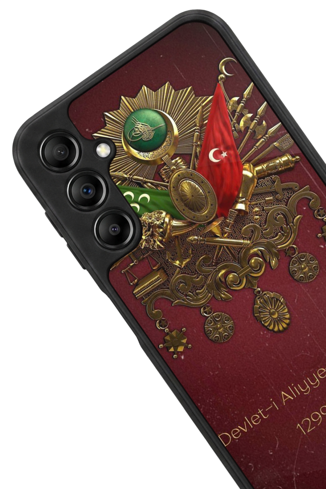 Samsung Galaxy A14 Uyumlu Osmanli Tugrasi Tasarımlı Glossy Premium Kılıf
