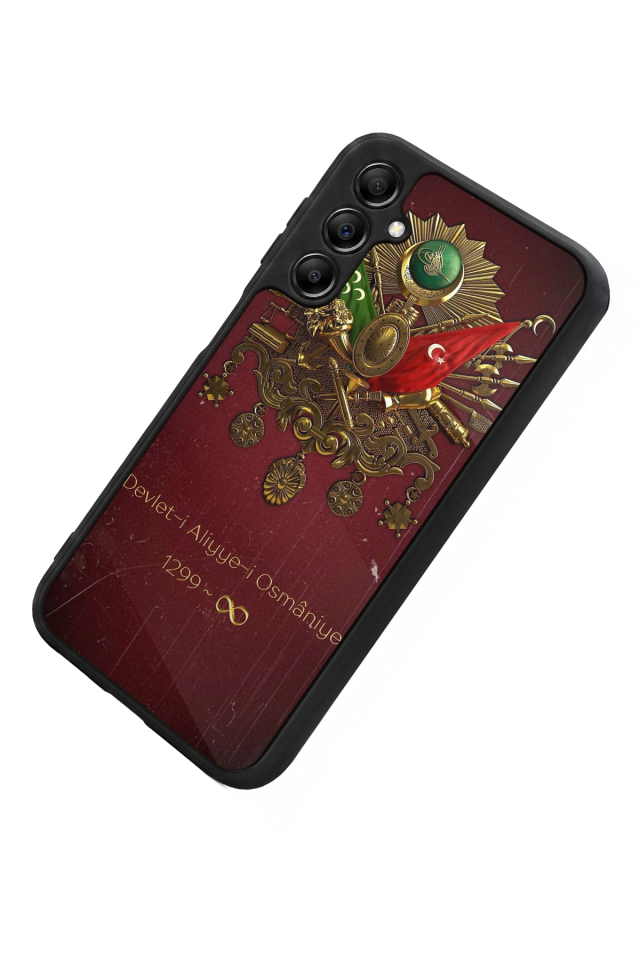Samsung Galaxy A14 Uyumlu Osmanli Tugrasi Tasarımlı Glossy Premium Kılıf