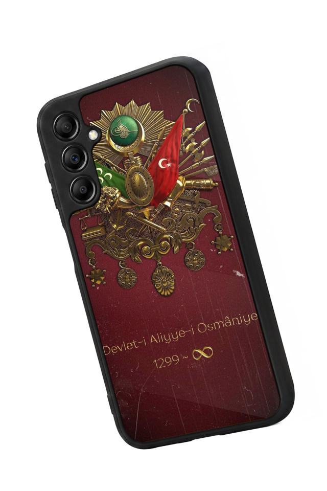 Samsung Galaxy A14 Uyumlu Osmanli Tugrasi Tasarımlı Glossy Premium Kılıf