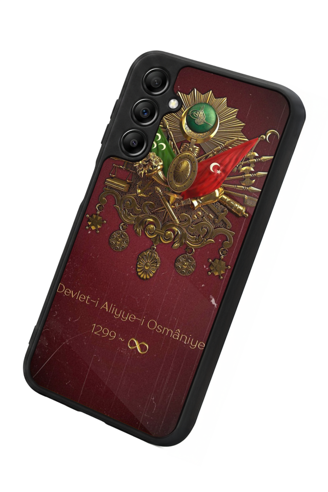 Samsung Galaxy A14 Uyumlu Osmanli Tugrasi Tasarımlı Glossy Premium Kılıf