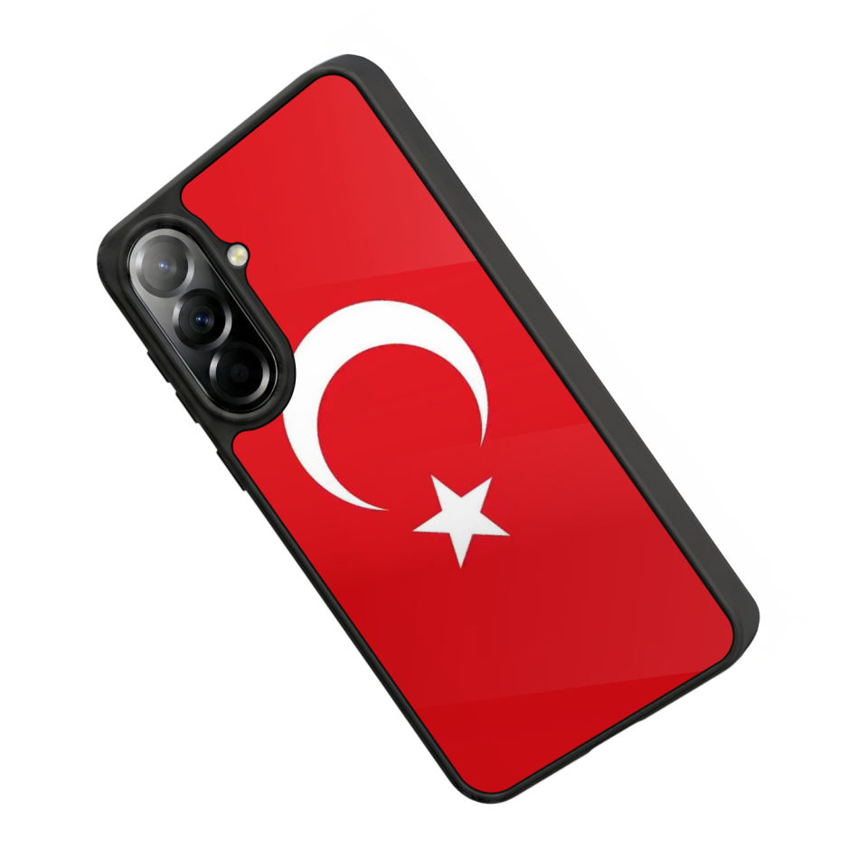 Samsung Galaxy A37 Uyumlu Türk Bayragi Tasarımlı Glossy Premium Kılıf