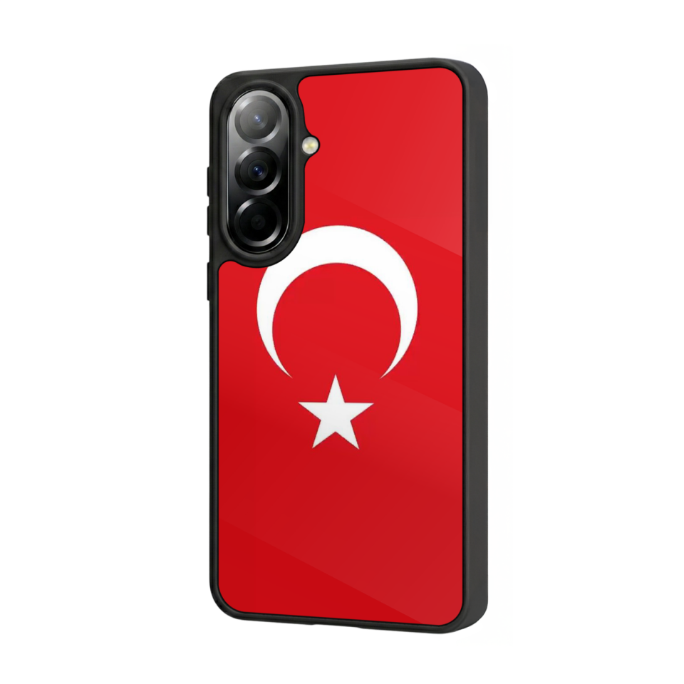 Samsung Galaxy A37 Uyumlu Türk Bayragi Tasarımlı Glossy Premium Kılıf