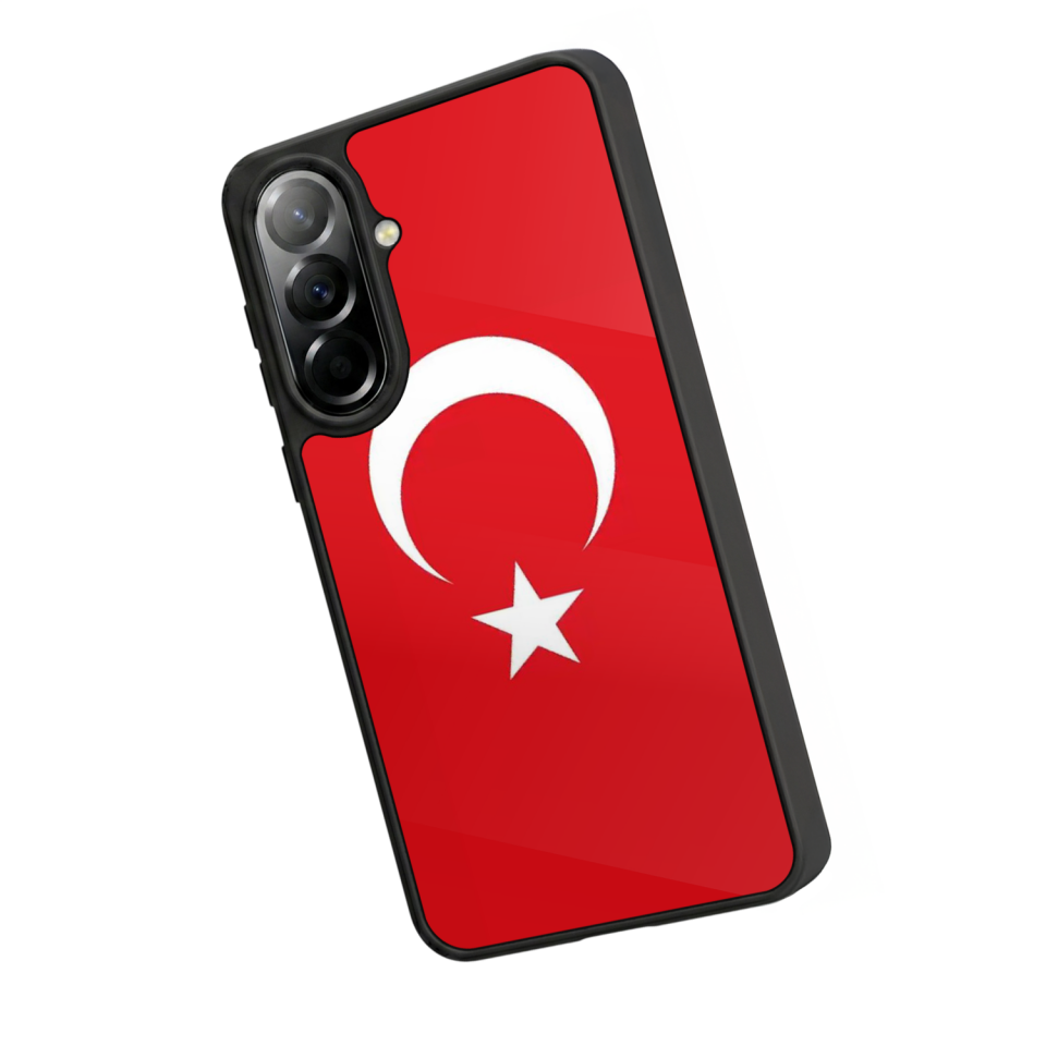 Samsung Galaxy A37 Uyumlu Türk Bayragi Tasarımlı Glossy Premium Kılıf