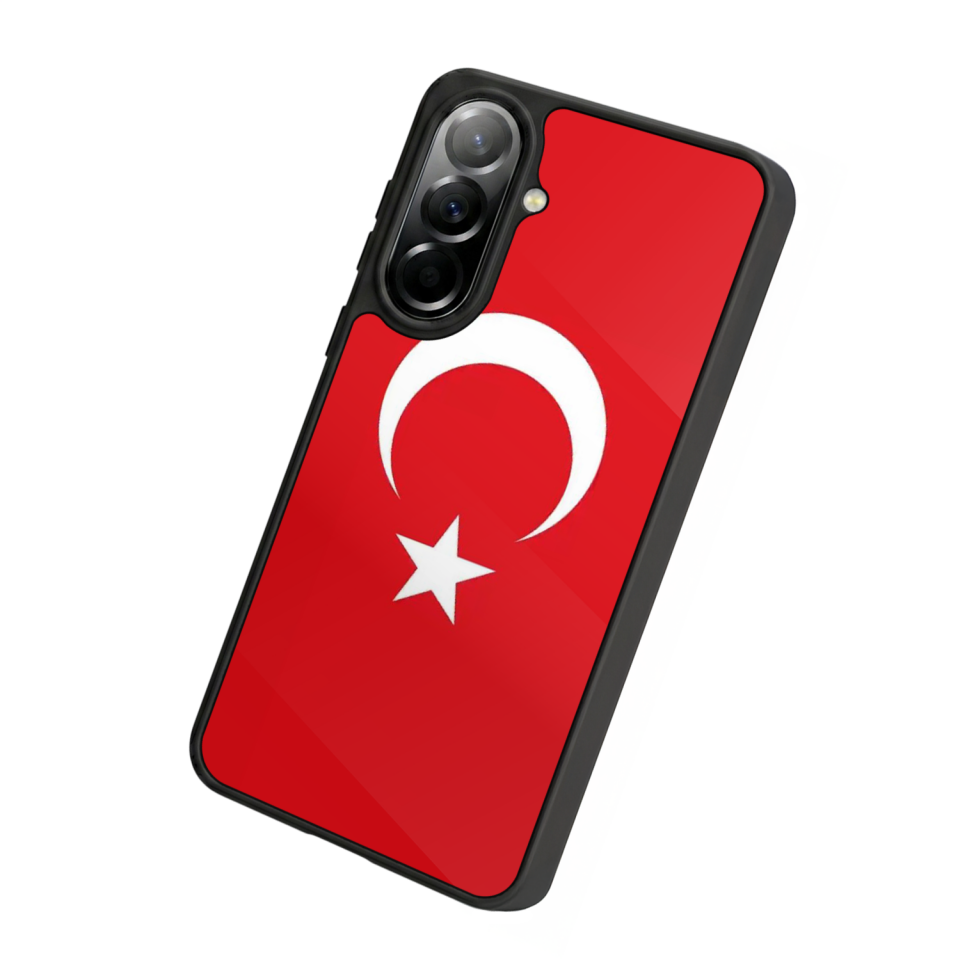 Samsung Galaxy A37 Uyumlu Türk Bayragi Tasarımlı Glossy Premium Kılıf