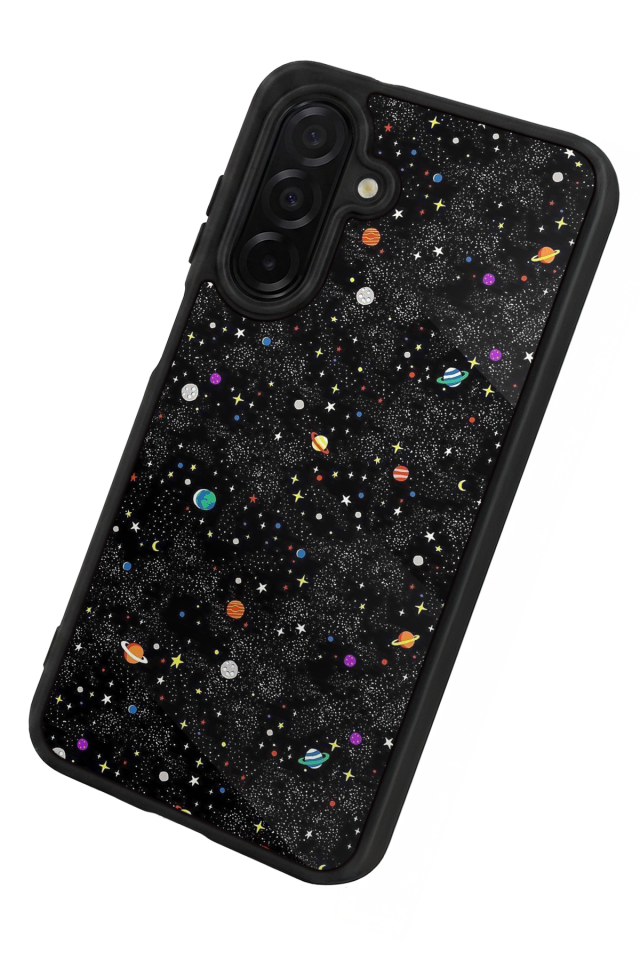 Samsung Galaxy A36 Uyumlu Uzay Tasarımlı Glossy Premium Kılıf