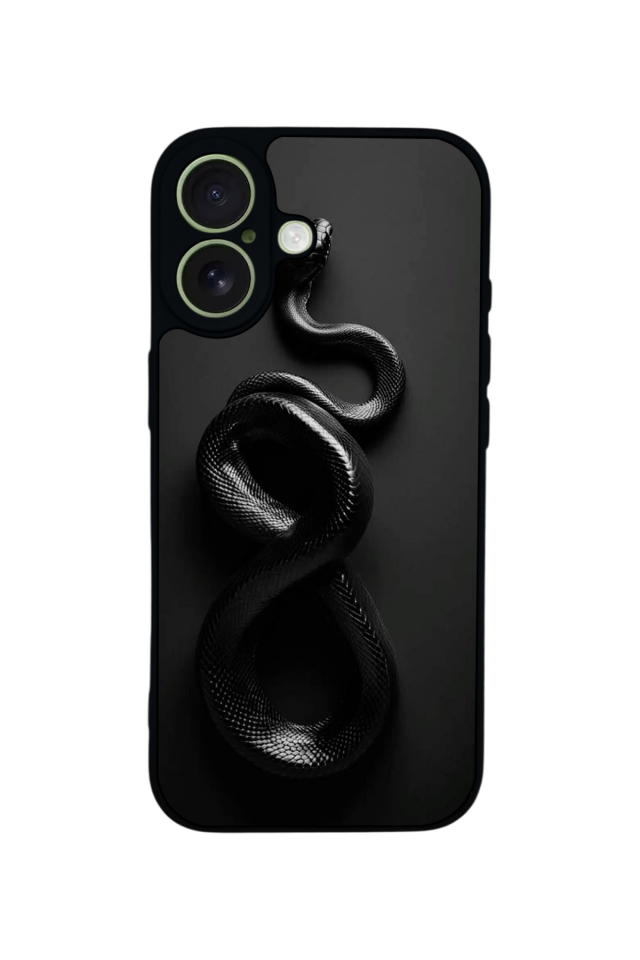 iPhone 17 Uyumlu Yılan Tasarımlı Glossy Premium Kılıf