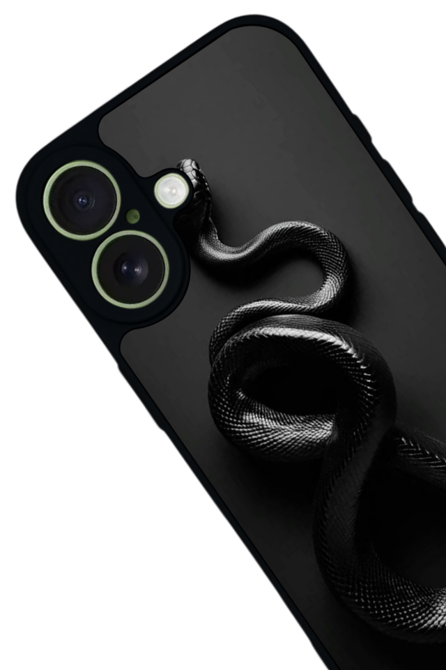 iPhone 17 Uyumlu Yılan Tasarımlı Glossy Premium Kılıf