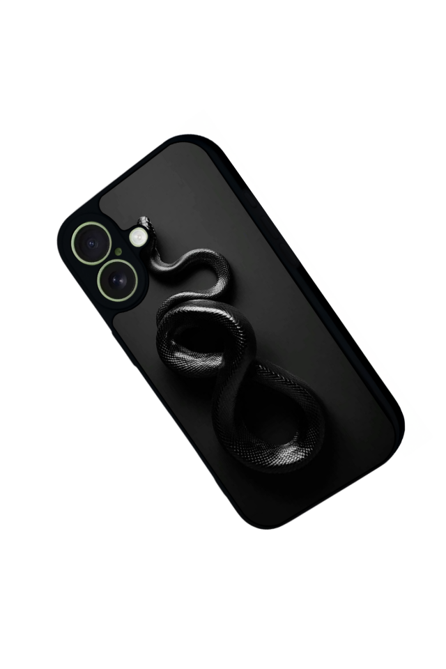 iPhone 17 Uyumlu Yılan Tasarımlı Glossy Premium Kılıf