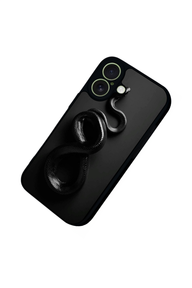 iPhone 17 Uyumlu Yılan Tasarımlı Glossy Premium Kılıf