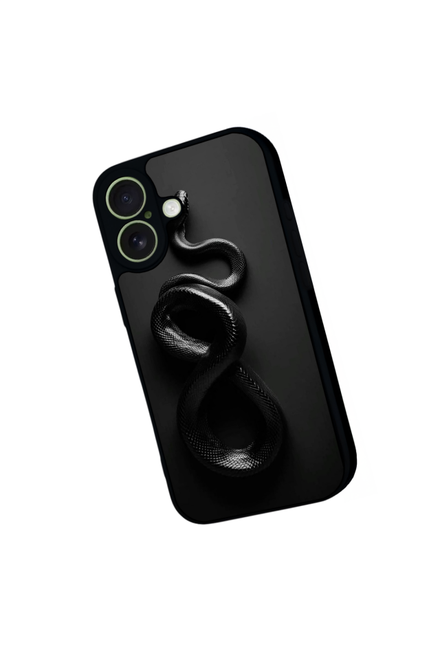 iPhone 17 Uyumlu Yılan Tasarımlı Glossy Premium Kılıf