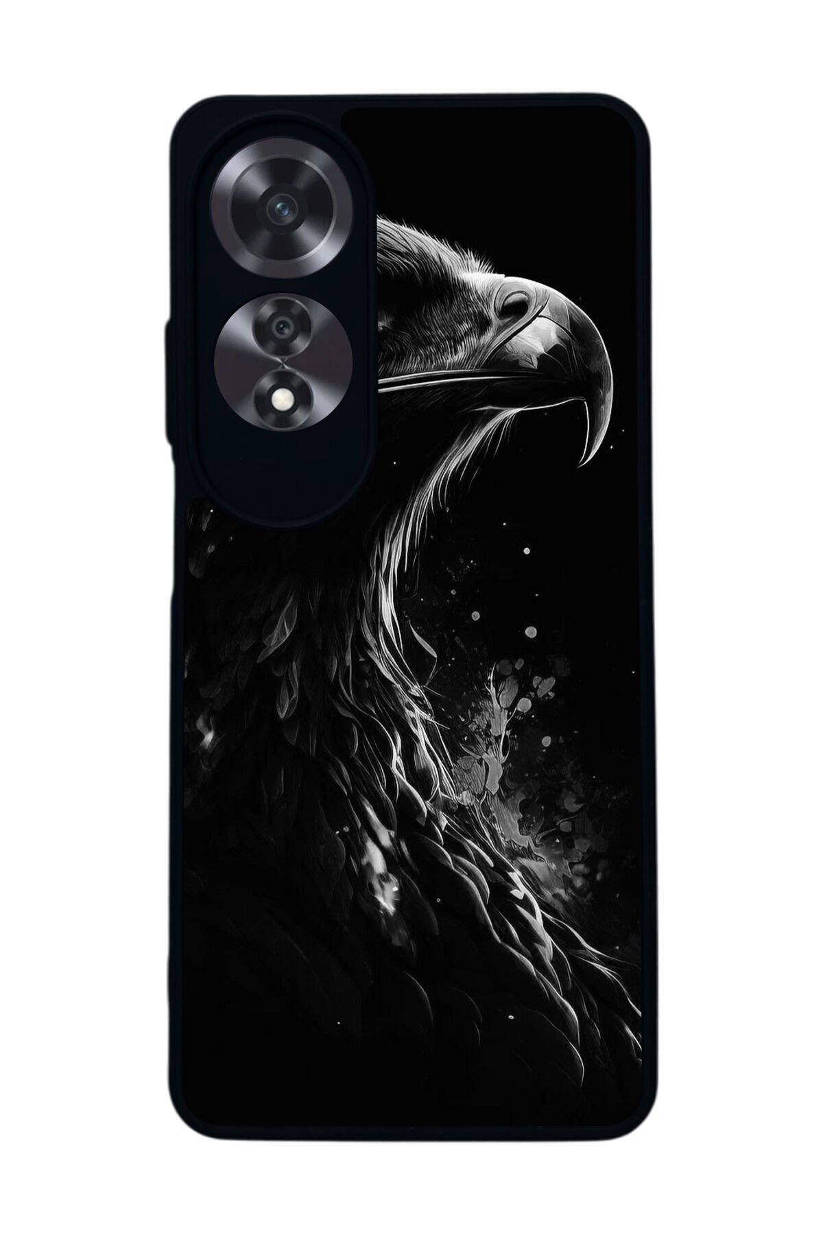 Oppo A60 Mat Siyah uyumlu Kılıf – Yumuşak Silikon, Koruyucu, Şok Emici Kapak