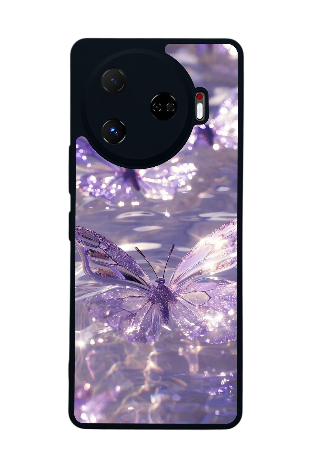 Tecno Camon 30 Pro Uyumlu Kelebek Tasarımlı Glossy Premium Kılıf
