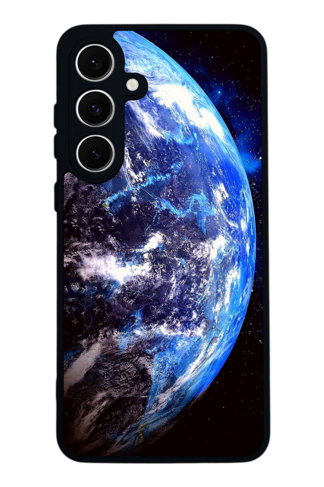 Samsung Galaxy S24 FE Uyumlu Ay Tasarımlı Glossy Premium Kılıf