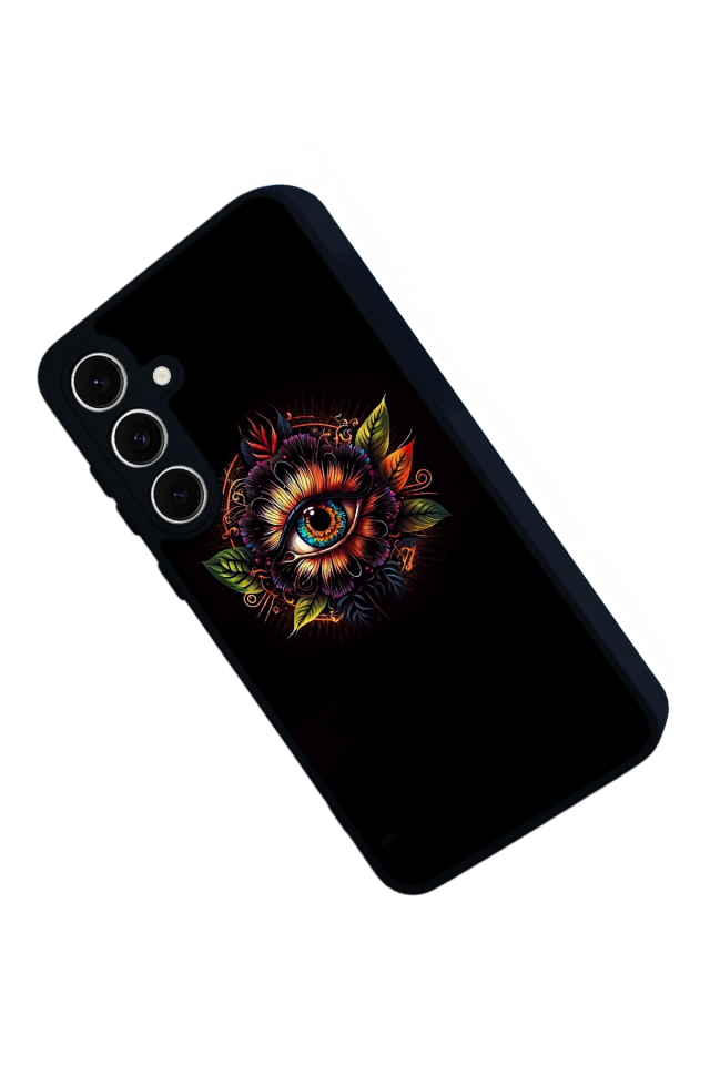 Samsung Galaxy S24 FE Uyumlu Göz Tasarımlı Glossy Premium Kılıf