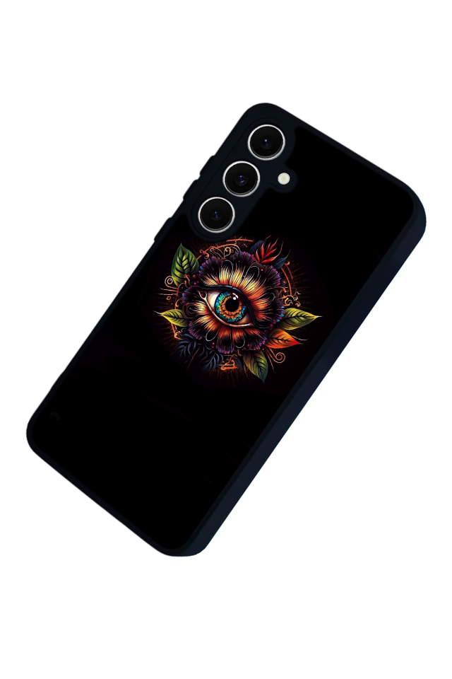 Samsung Galaxy S24 FE Uyumlu Göz Tasarımlı Glossy Premium Kılıf