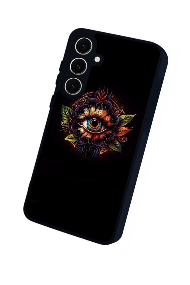 Samsung Galaxy S24 FE Uyumlu Göz Tasarımlı Glossy Premium Kılıf