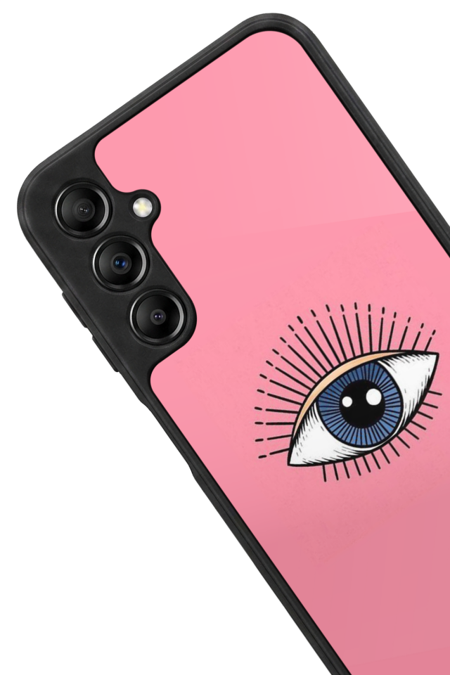 Samsung Galaxy A14 Uyumlu Göz Tasarımlı Glossy Premium Kılıf