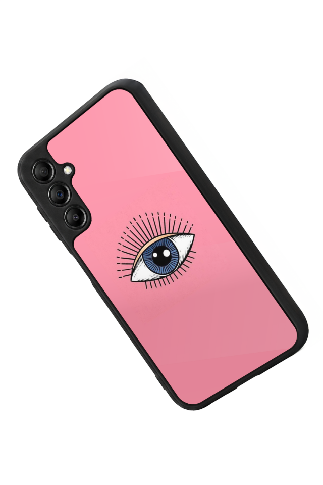 Samsung Galaxy A14 Uyumlu Göz Tasarımlı Glossy Premium Kılıf