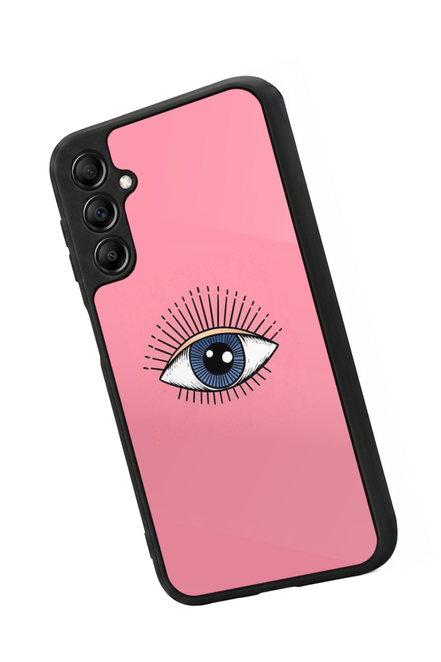 Samsung Galaxy A14 Uyumlu Göz Tasarımlı Glossy Premium Kılıf