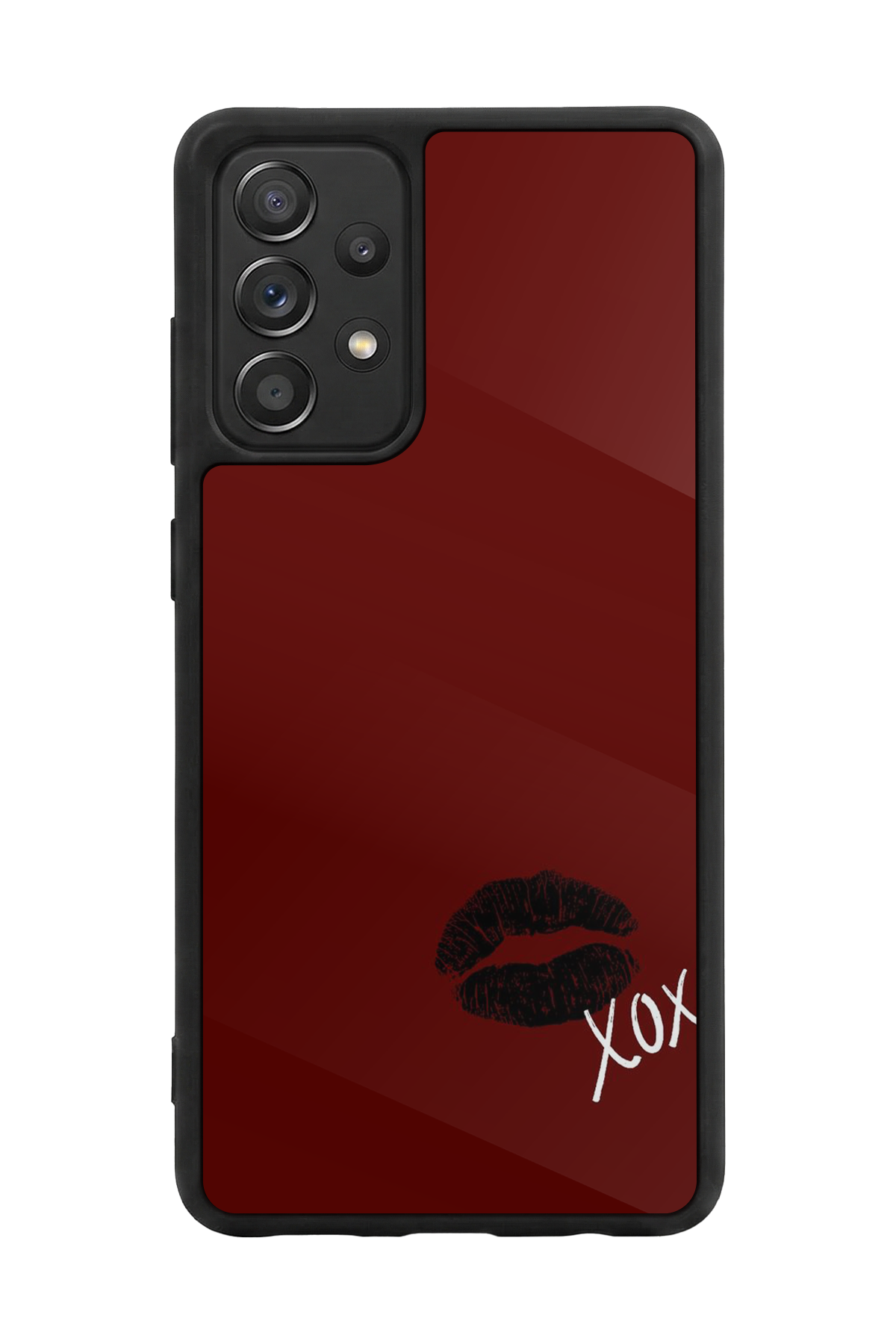 Samsung Galaxy A72 Uyumlu Kalp Love Tasarımlı Glossy Premium Kılıf