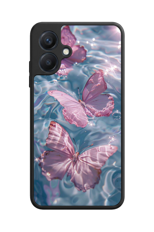 Samsung Galaxy A07 Uyumlu Kelebek Tasarımlı Glossy Premium Kılıf