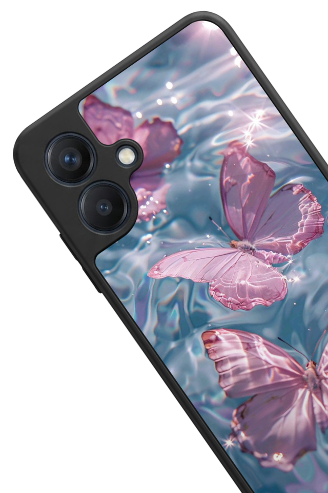 Samsung Galaxy A07 Uyumlu Kelebek Tasarımlı Glossy Premium Kılıf