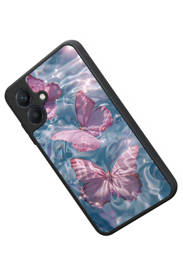 Samsung Galaxy A07 Uyumlu Kelebek Tasarımlı Glossy Premium Kılıf