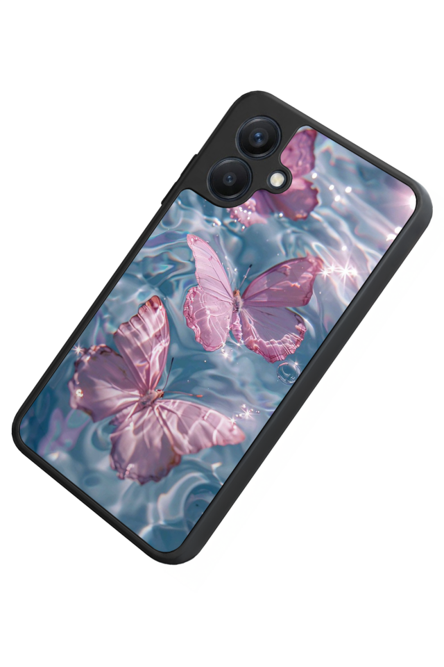 Samsung Galaxy A07 Uyumlu Kelebek Tasarımlı Glossy Premium Kılıf