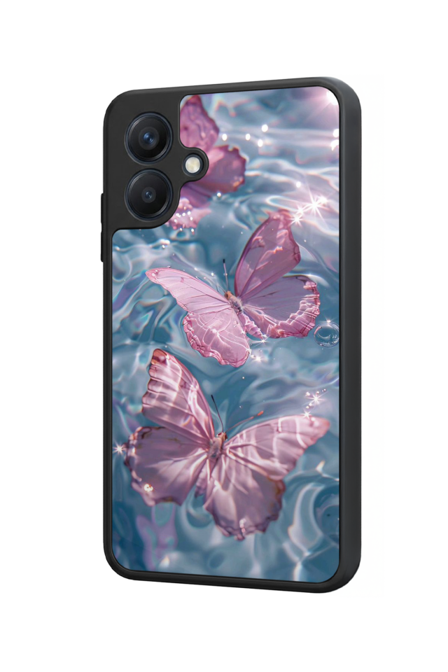 Samsung Galaxy A07 Uyumlu Kelebek Tasarımlı Glossy Premium Kılıf