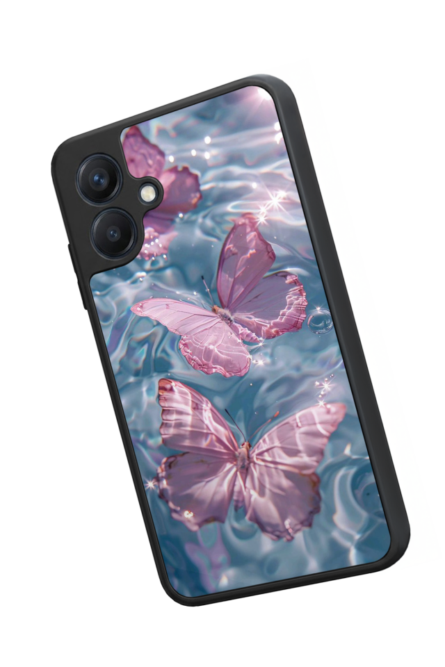 Samsung Galaxy A07 Uyumlu Kelebek Tasarımlı Glossy Premium Kılıf