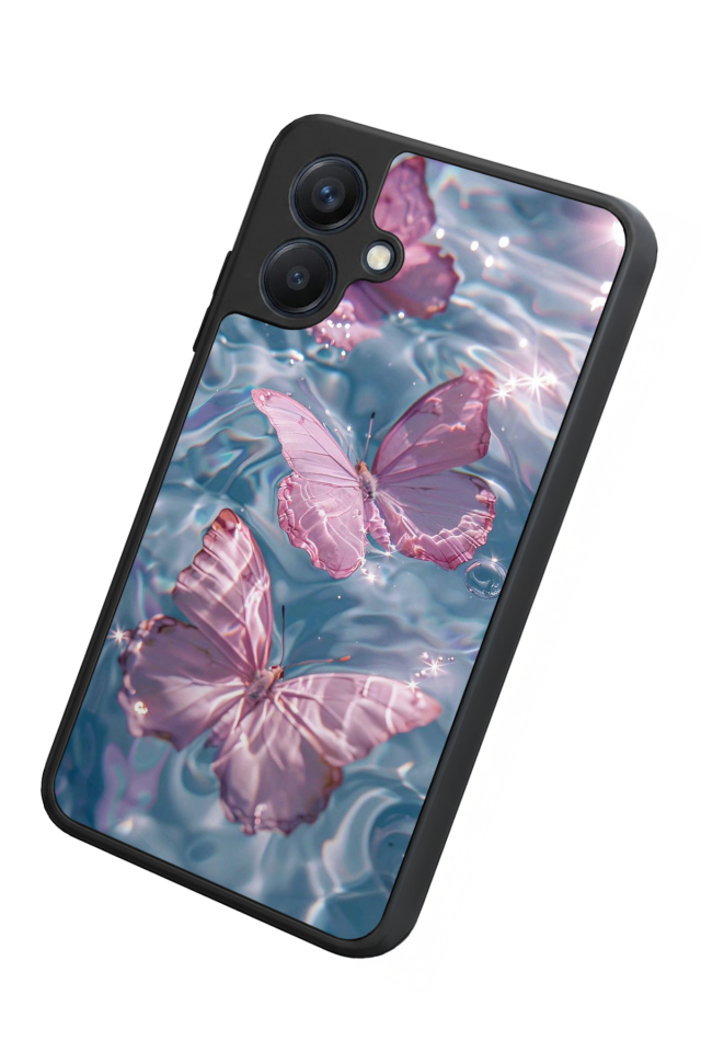 Samsung Galaxy A07 Uyumlu Kelebek Tasarımlı Glossy Premium Kılıf