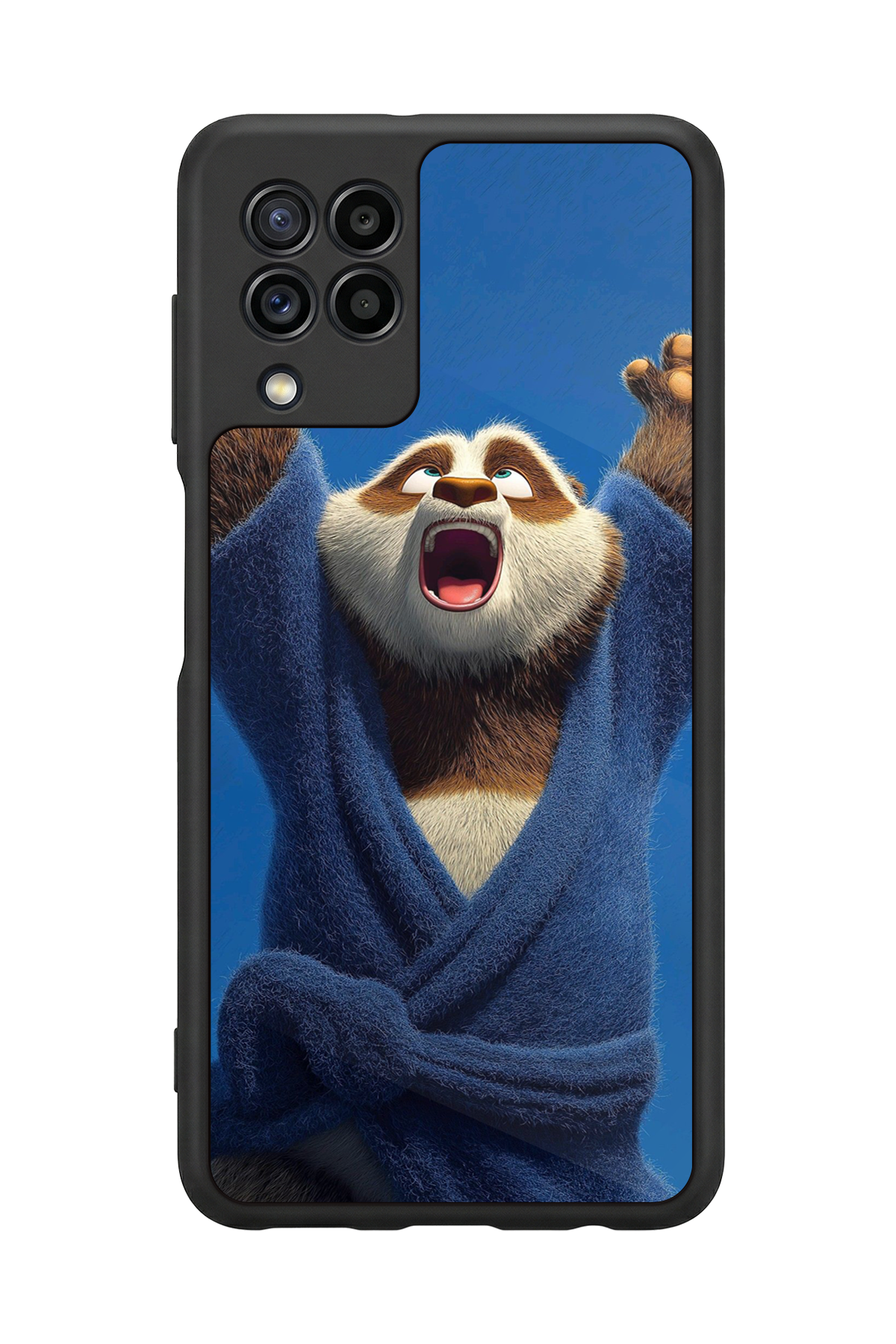 Samsung Galaxy M32 Uyumlu Kung Fu Panda Tasarımlı Glossy Premium Kılıf
