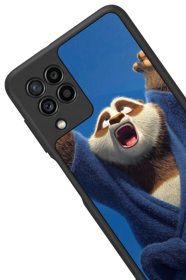 Samsung Galaxy M32 Uyumlu Kung Fu Panda Tasarımlı Glossy Premium Kılıf
