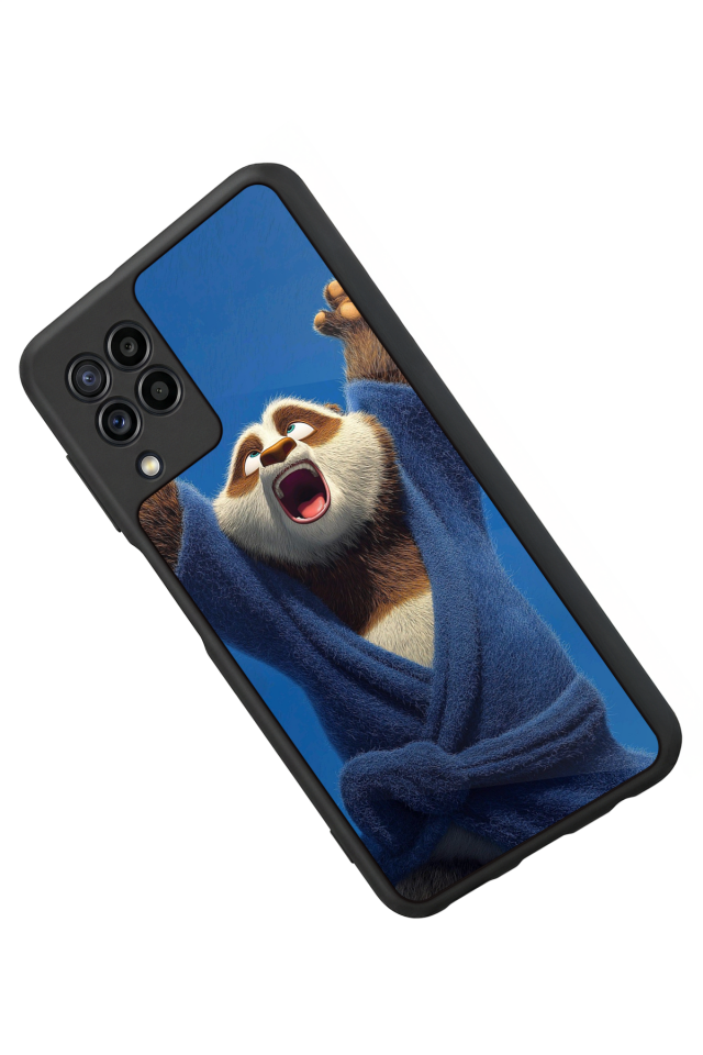 Samsung Galaxy M32 Uyumlu Kung Fu Panda Tasarımlı Glossy Premium Kılıf
