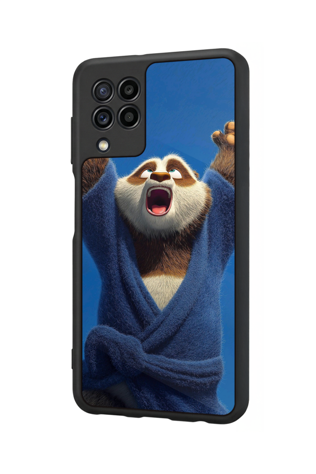 Samsung Galaxy M32 Uyumlu Kung Fu Panda Tasarımlı Glossy Premium Kılıf