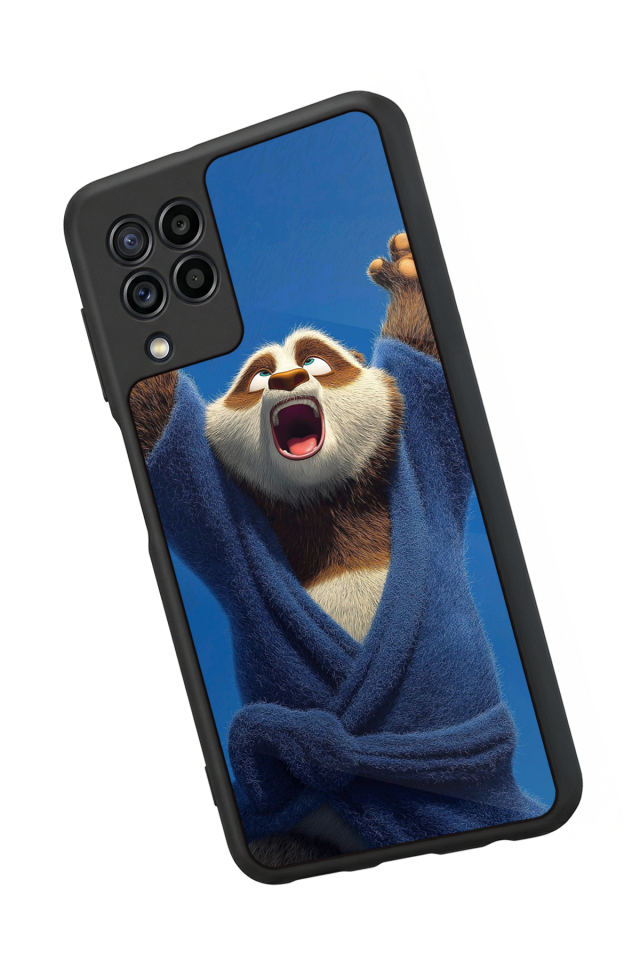 Samsung Galaxy M32 Uyumlu Kung Fu Panda Tasarımlı Glossy Premium Kılıf