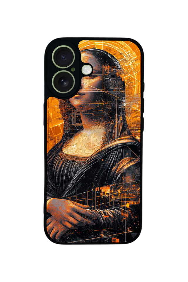 iPhone 17 Uyumlu Monalisa Tasarımlı Glossy Premium Kılıf