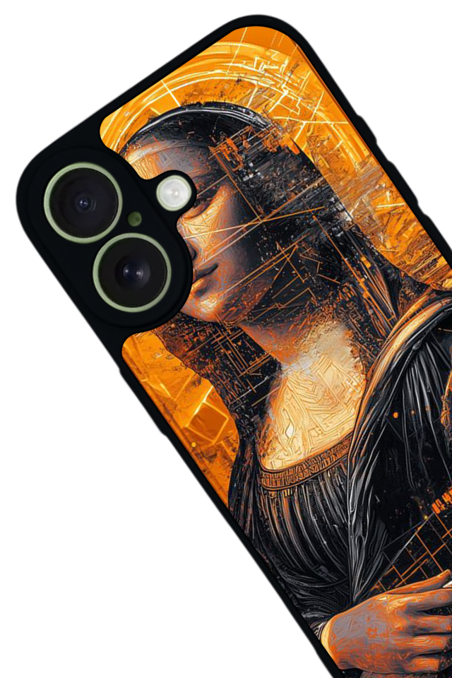 iPhone 17 Uyumlu Monalisa Tasarımlı Glossy Premium Kılıf