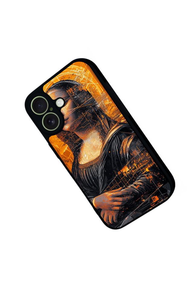 iPhone 17 Uyumlu Monalisa Tasarımlı Glossy Premium Kılıf